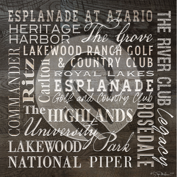 Lakewood Ranch Golf Course Word Collage