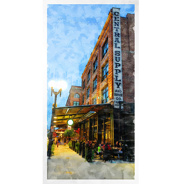 M's Pub Walkway Canvas Print