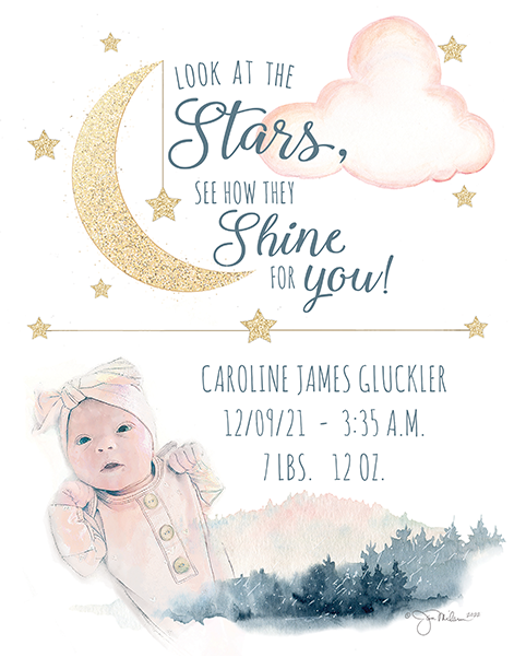 Custom Baby Sample Canvas