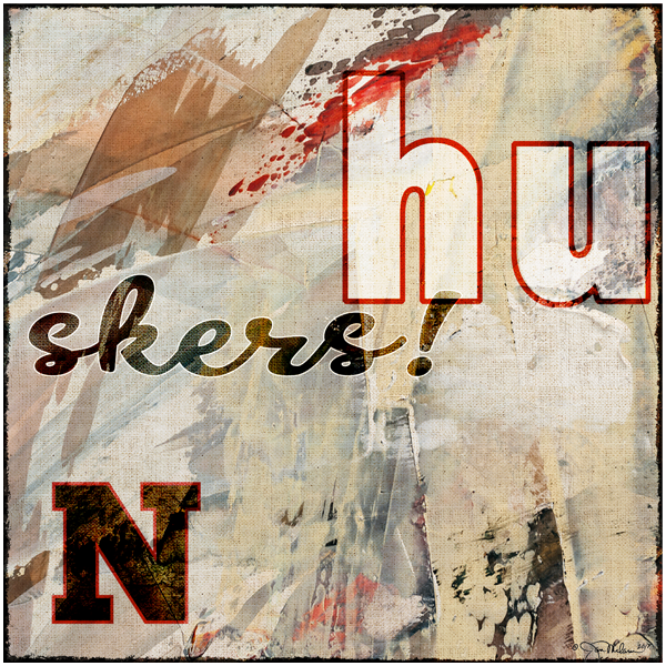 Husker Swash Canvas