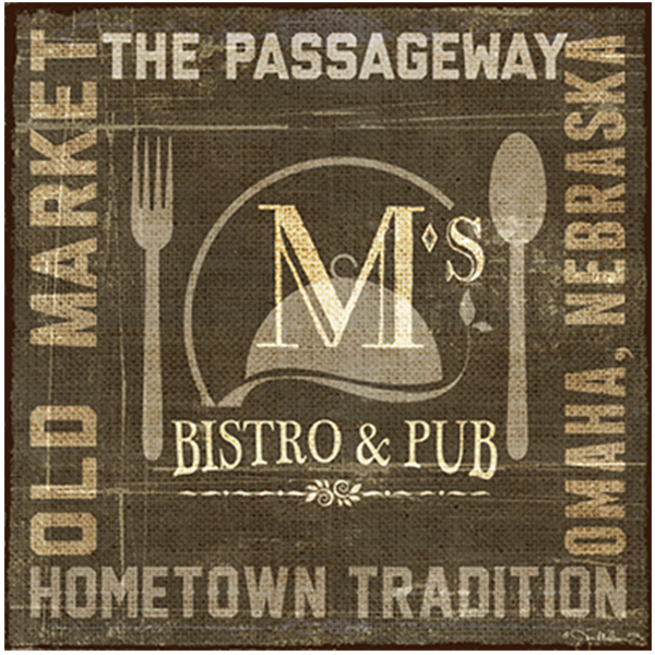 "M's Bistro" Canvas