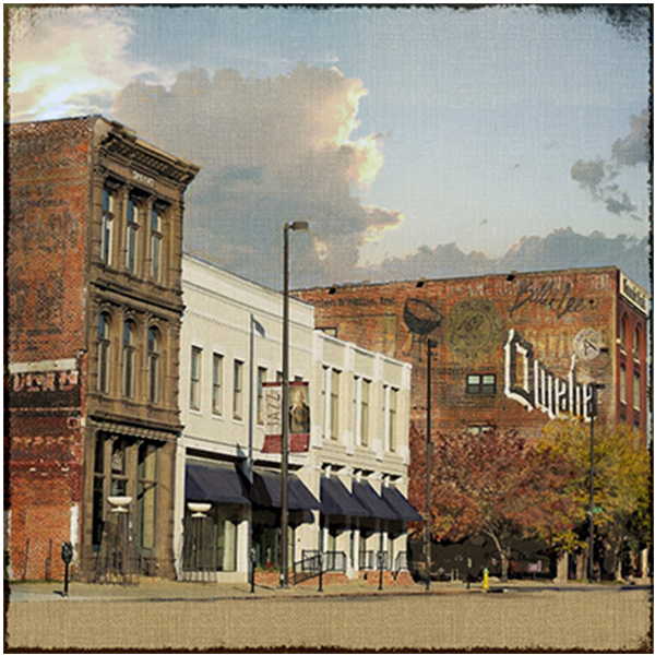 "Omaha Historic Street" Canvas