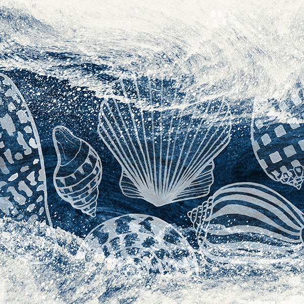 Shell Wave Triptych Panel 2